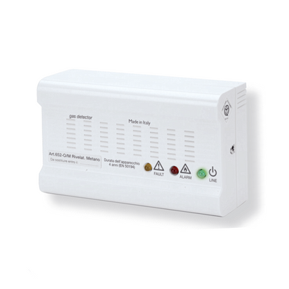 GAMMA 652-O Natural gas and LPG detector with acoustic alarm and output relay